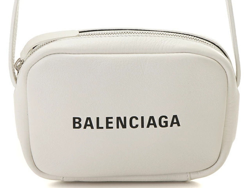 Balenciaga Camera Bag Leather White